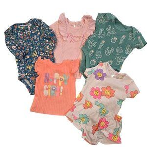 6 piece baby girl lot of clothing size 3 month